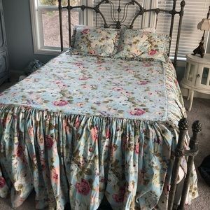 Custom made bed spread and shams